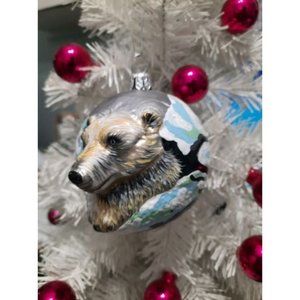 3D Polar Bear Retired Old World Christmas Ornament